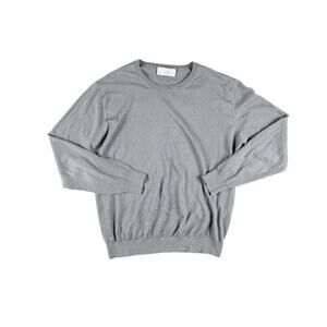 Combatant Gentlemen Gray Cotton Cashmere Sweater Large